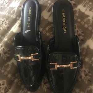 Never been worn flats! Madden girl shined black